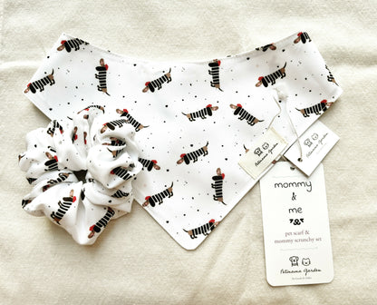 Pet's Bandana & Mommy Scrunchy Set