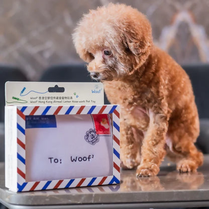 Woof² | Hong Kong Airmail Letter Nosework Soft Plush Pet Toy