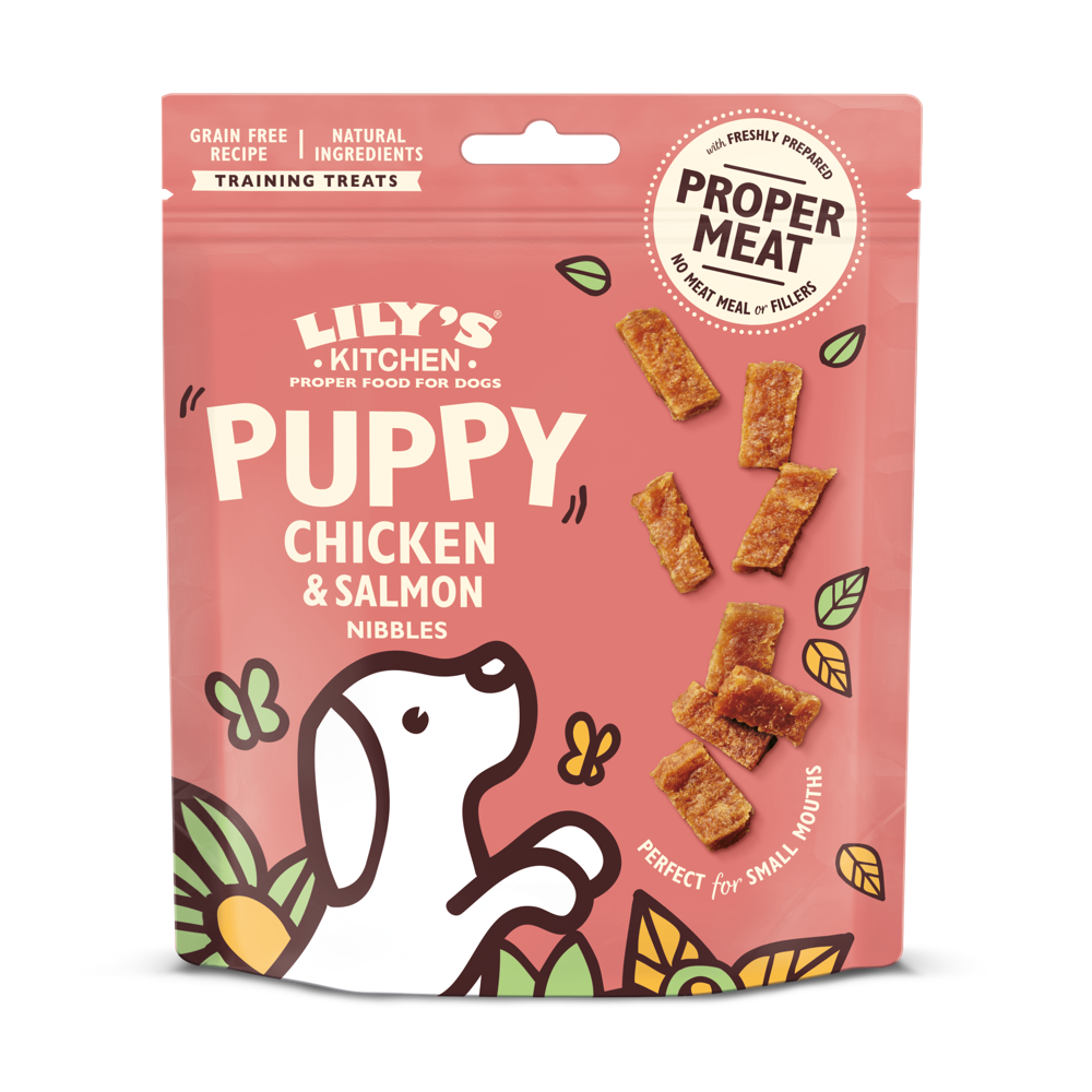 Lily's Kitchen - Chicken and Salmon Nibbles Puppy Treats