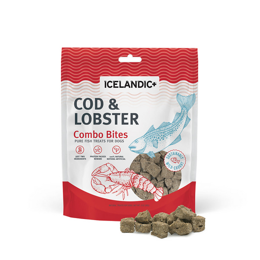 Icelandic Cod & Lobster Combo Bites Fish Dog Treat