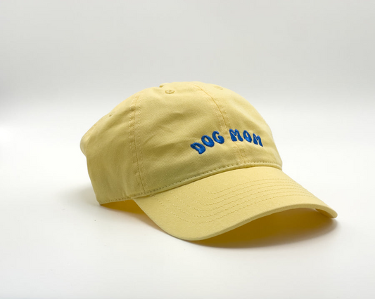 Dog Mom Hat (pastel yellow)