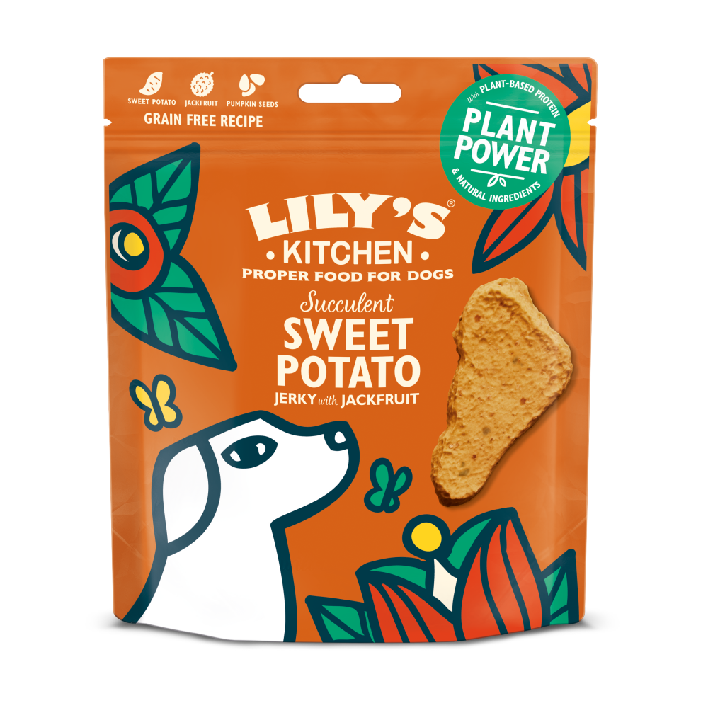 Lily's Kitchen - Succulent Sweet Potato Jerky with Jackfruit Dog Treats