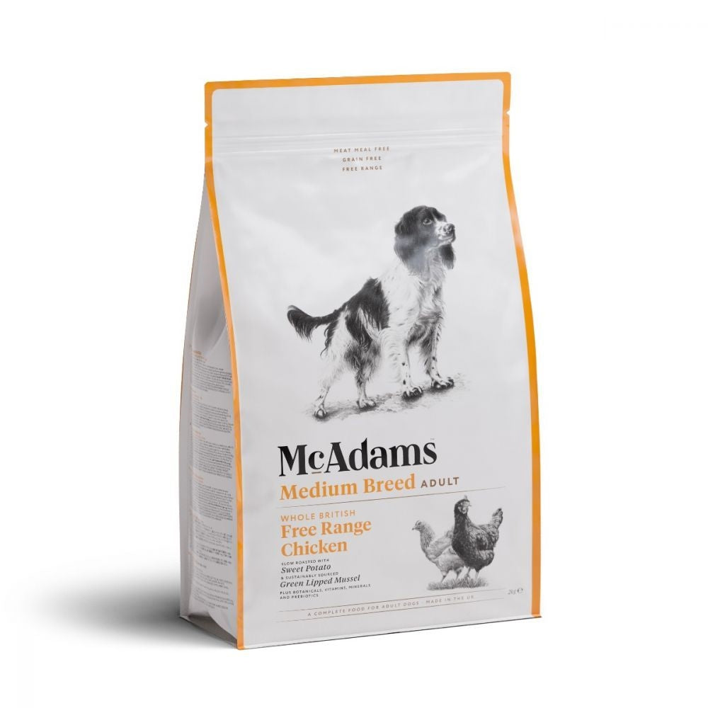 McAdams Free Range Chicken Medium Breed Dog Dry Food