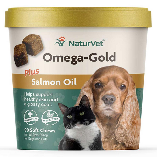 Omega Gold Plus Salmon Oil Soft Chew Cup - 90pcs