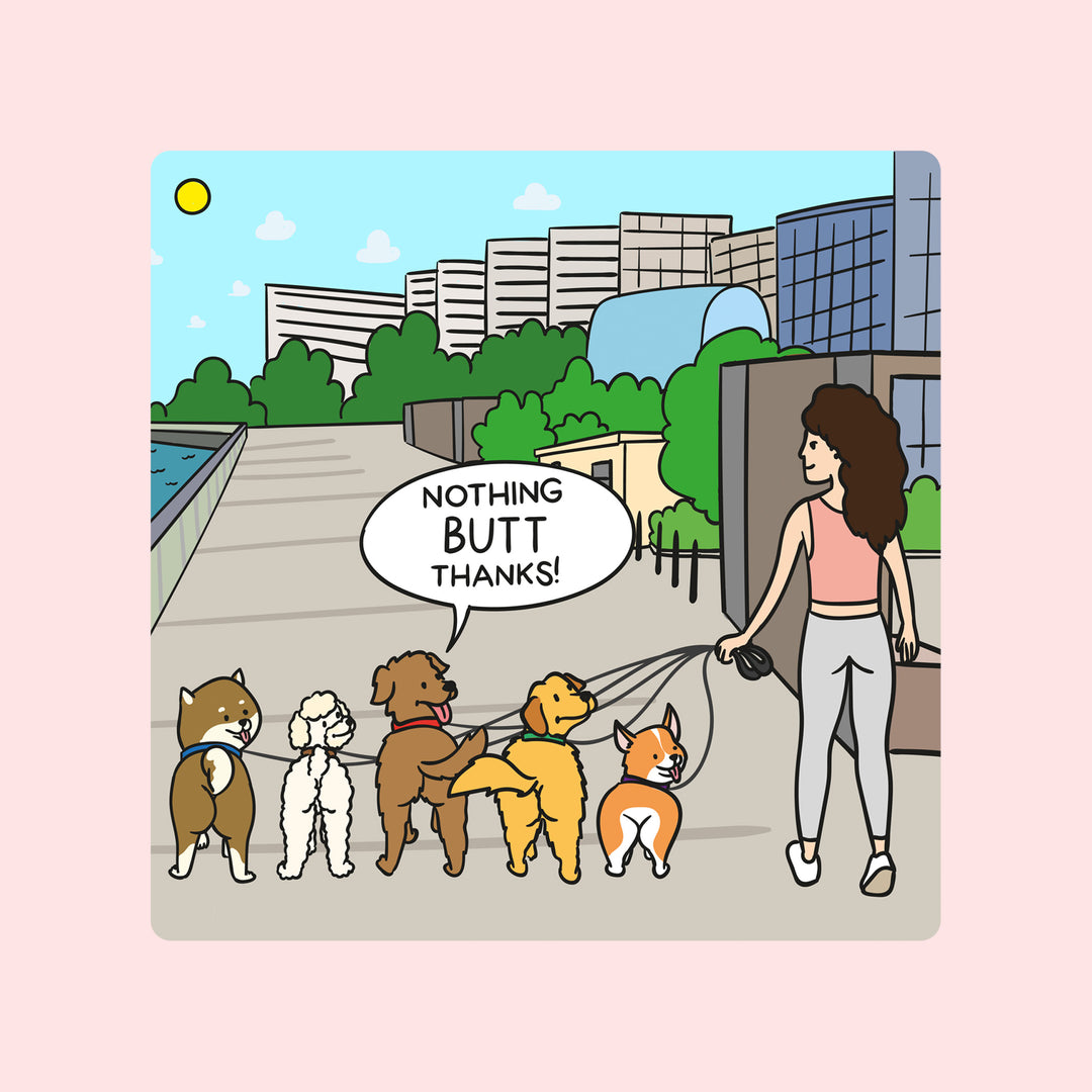 Woof² Nothing Butt Thanks Card