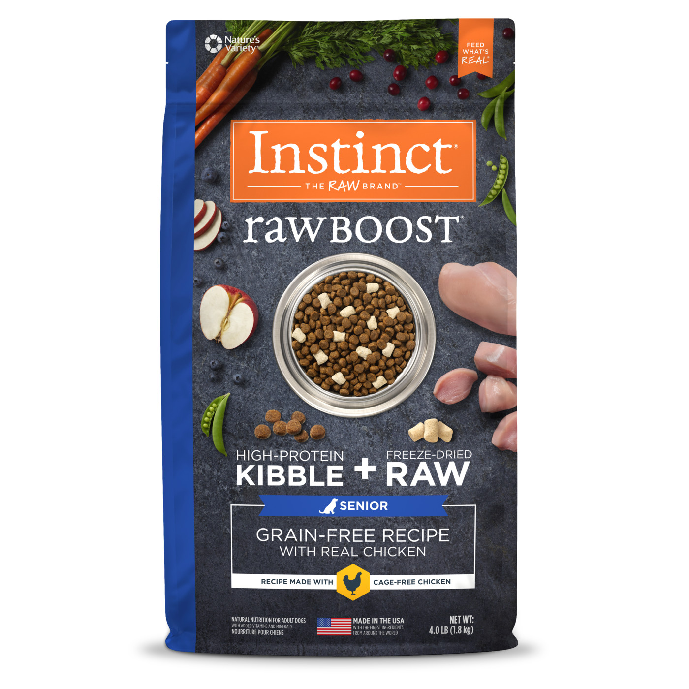 Instinct Raw Boost Grain-Free Recipe Dog Dry Food - Senior