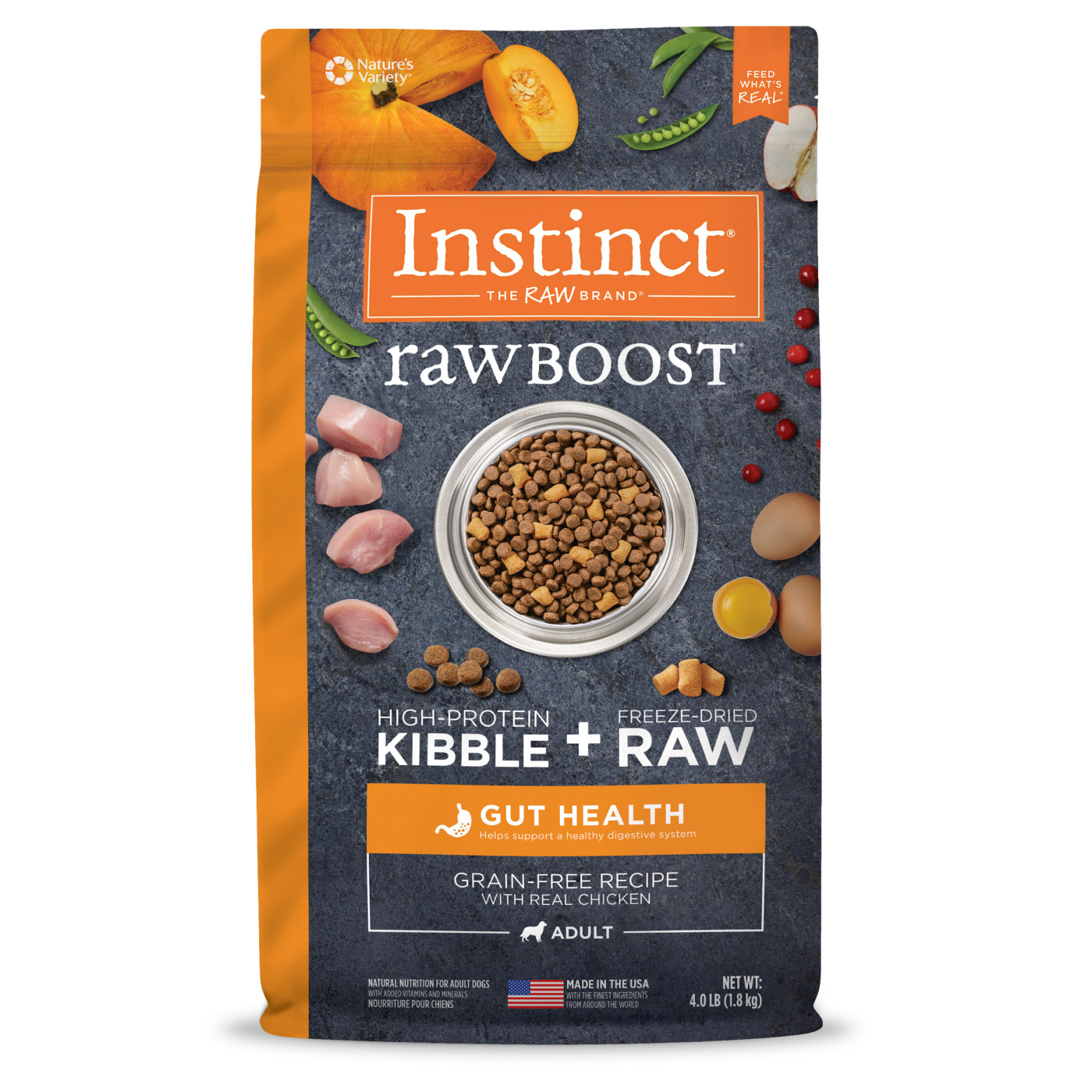 Instinct Raw Boost Grain-Free Recipe Dog Dry Food - Gut Health