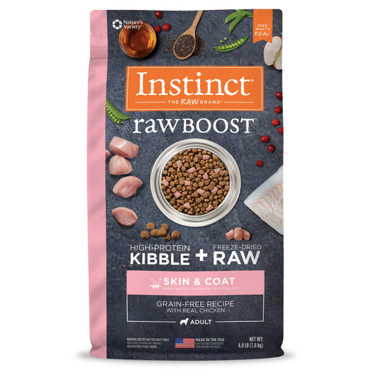 Instinct Raw Boost Grain-Free Recipe Dog Dry Food - Skin & Coat