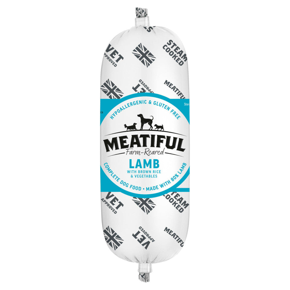 Meatiful Farm-Reared Lamb with Brown Rice & Vegetables Complete Dog Food 320g