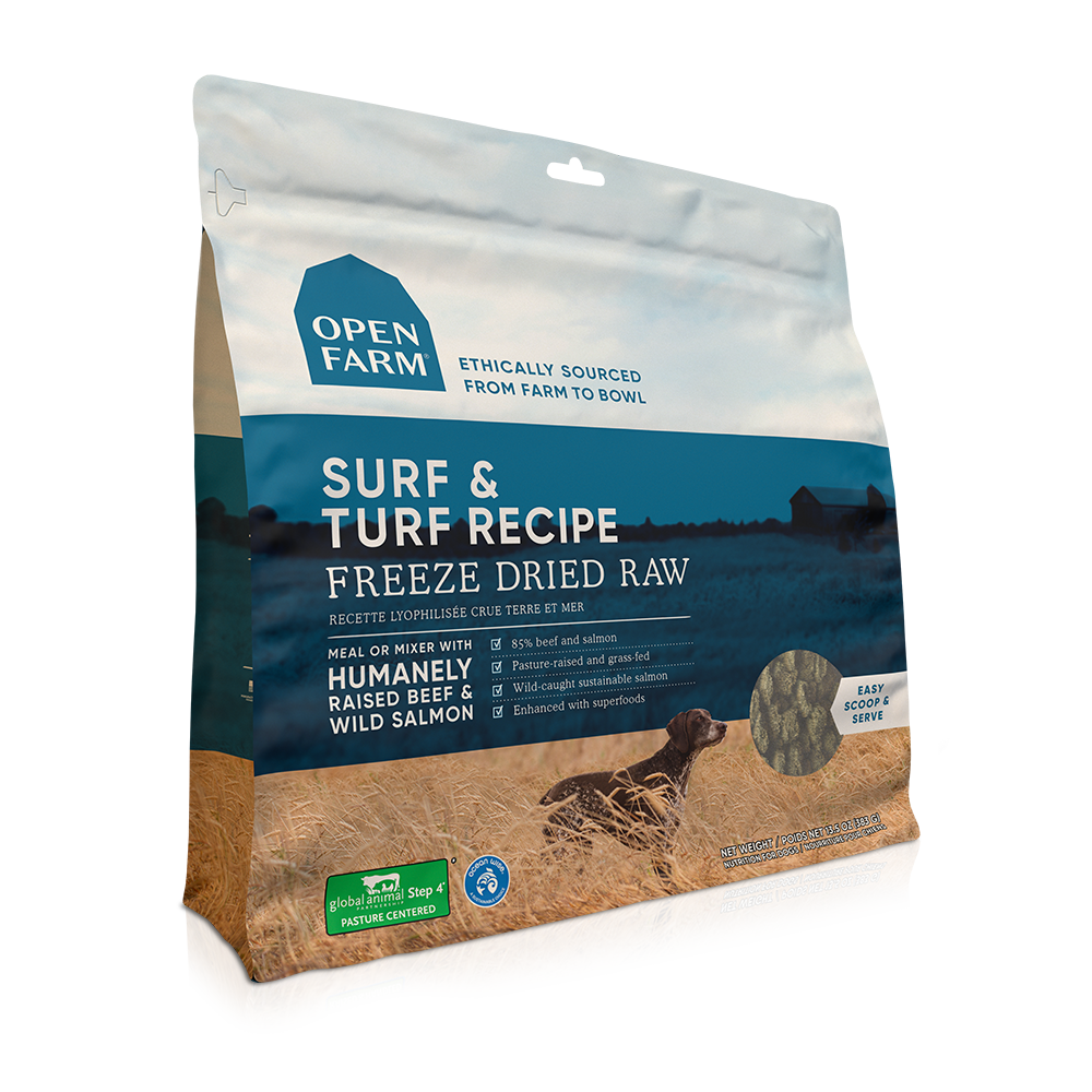 Freeze Dried Raw Dog Food - Surf & Turf Recipe