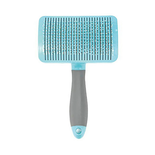 Self Trimmer Self-Cleaning Slicker Brush for Dogs and Cats (Wide)