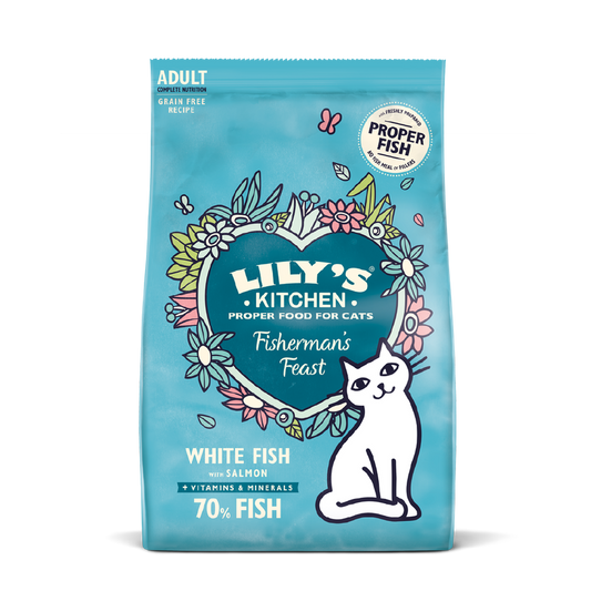Lily's Kitchen - White Fish & Salmon Dry Cat Food (2kg)