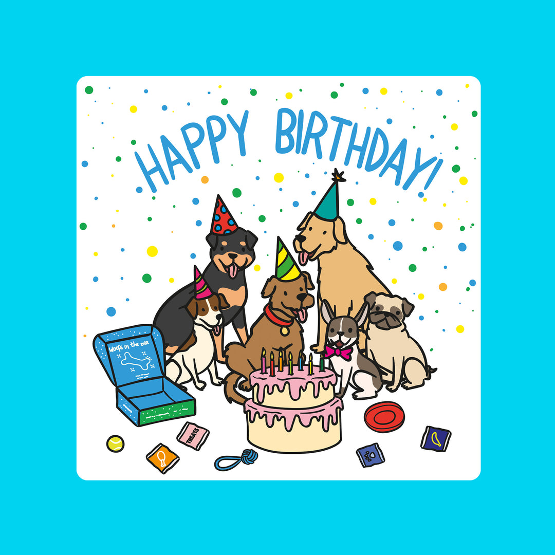 Woof² 'Happy Birthday Pawty' Card