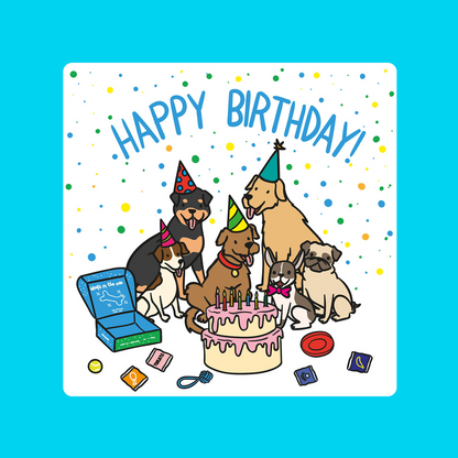 Woof² 'Happy Birthday Pawty' Card