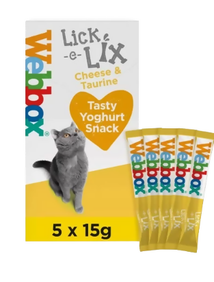 Webbox Lick-e-Lix Cheese and Taurine Cat Treats