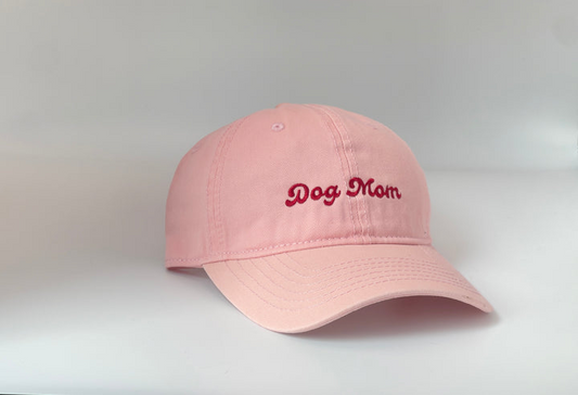 Dog Mom Hat (baby pink)