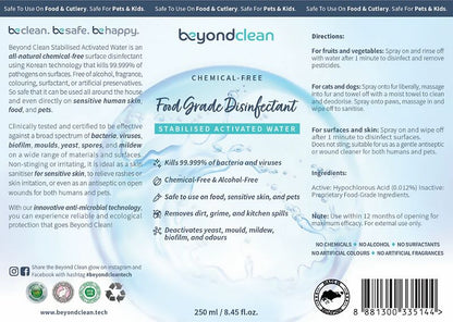 Beyond Clean - Chemical-Free Food-Grade Disinfectant