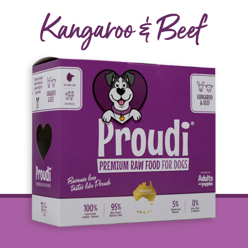 Proudi - Premium Raw Food (Kangaroo and Beef)