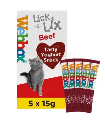 Webbox Lick-e-Lix Beef Cat Treats