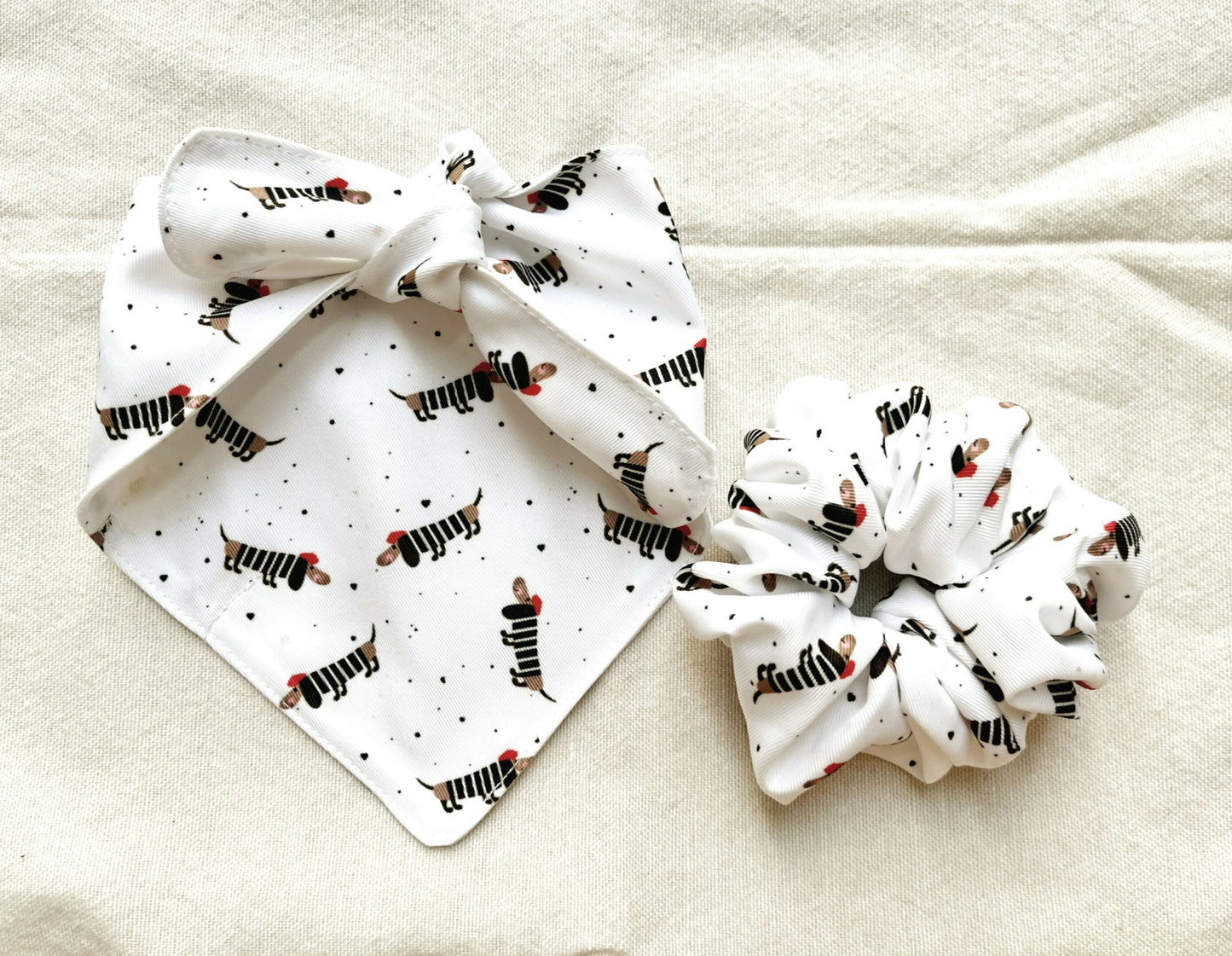 Pet's Bandana & Mommy Scrunchy Set