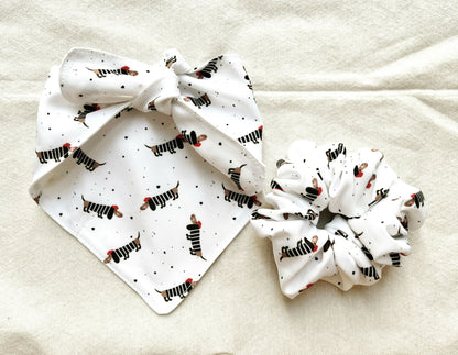 Pet's Bandana & Mommy Scrunchy Set