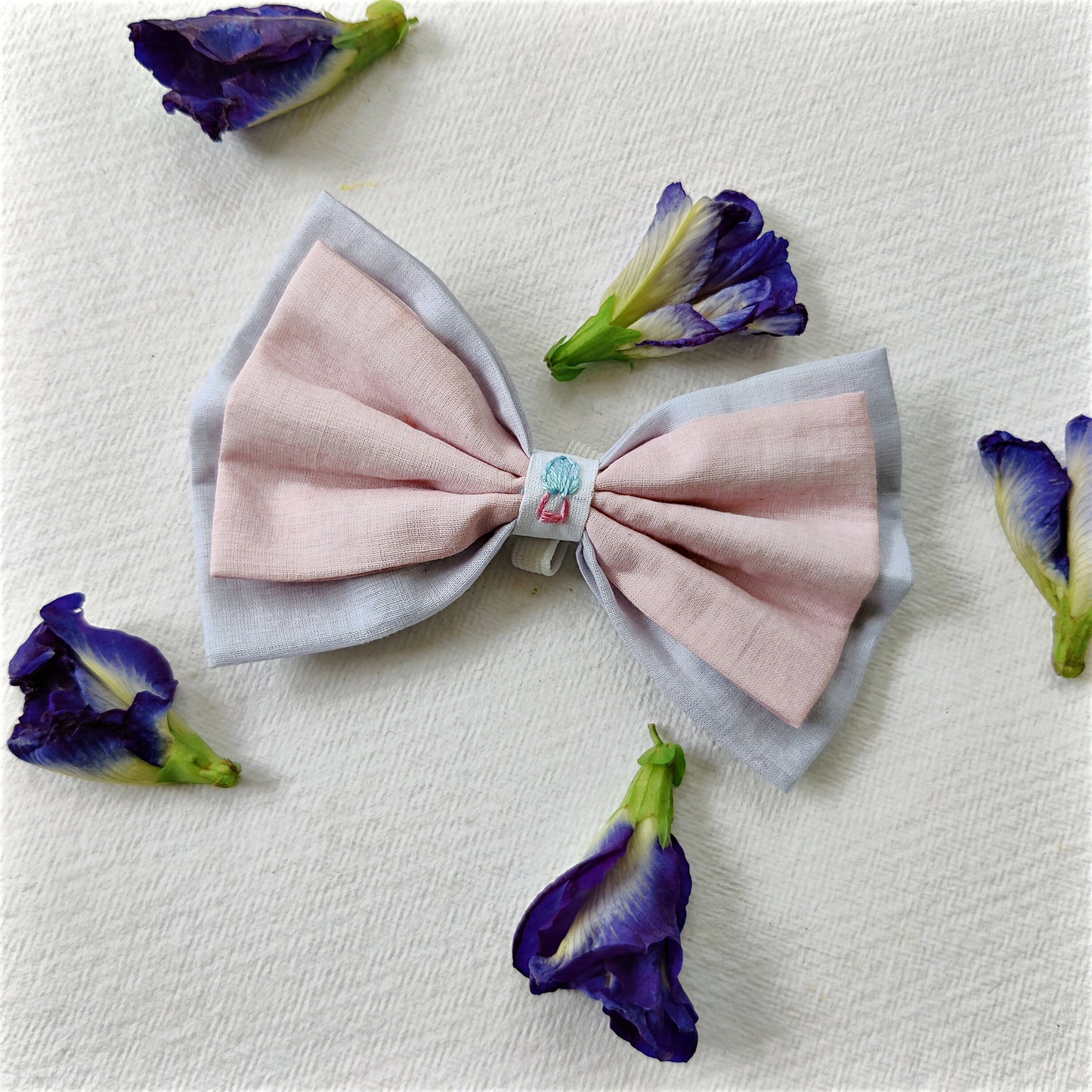COTTON CANDY DREAM - Plant Dyed Handmade Pet Bow