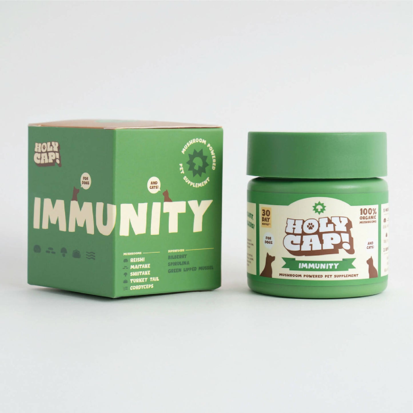 Holy Cap - Immunity support - Mushroom powered pet supplement