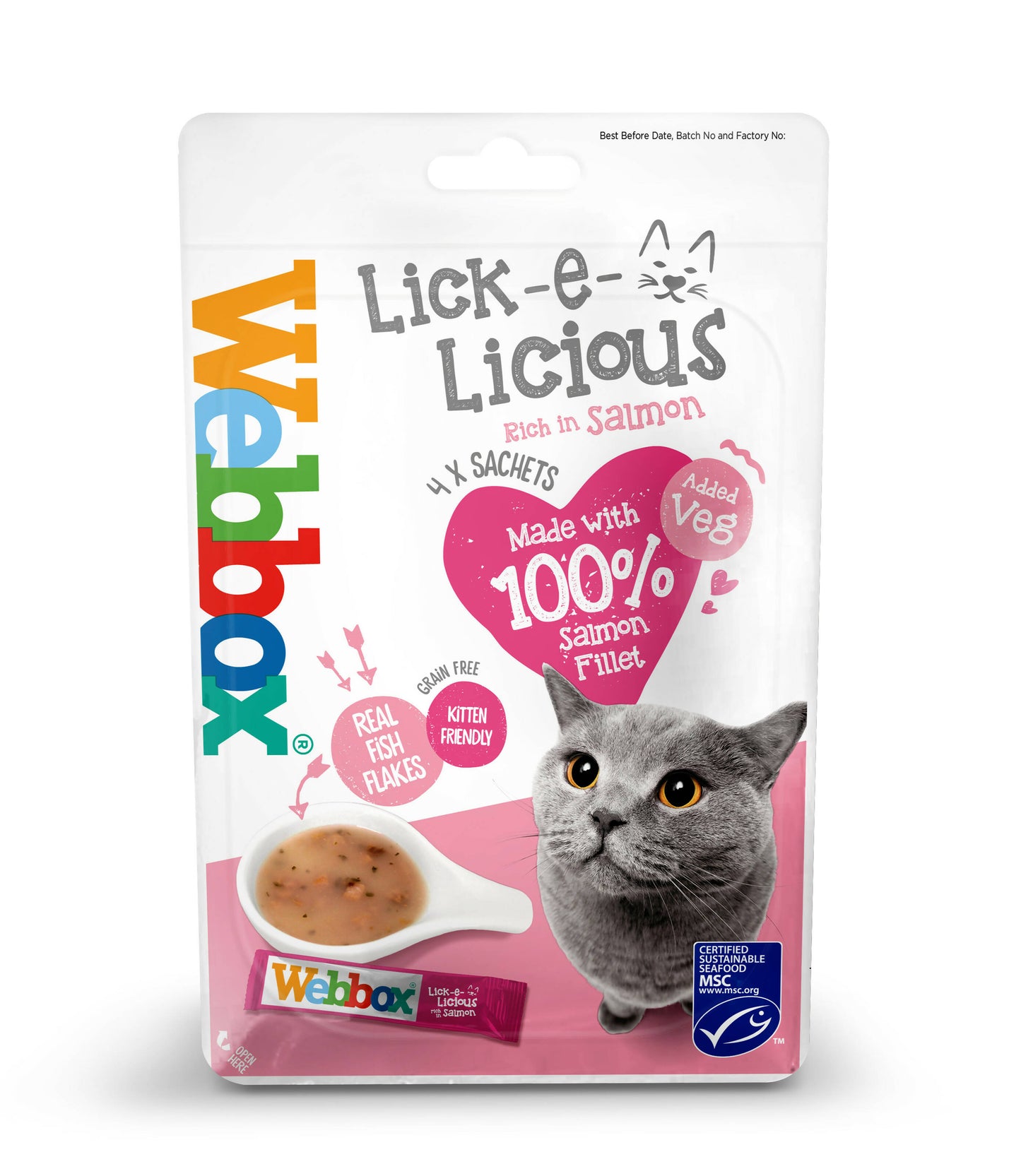 Webbox Lick-e-Licious Salmon Cat Treats